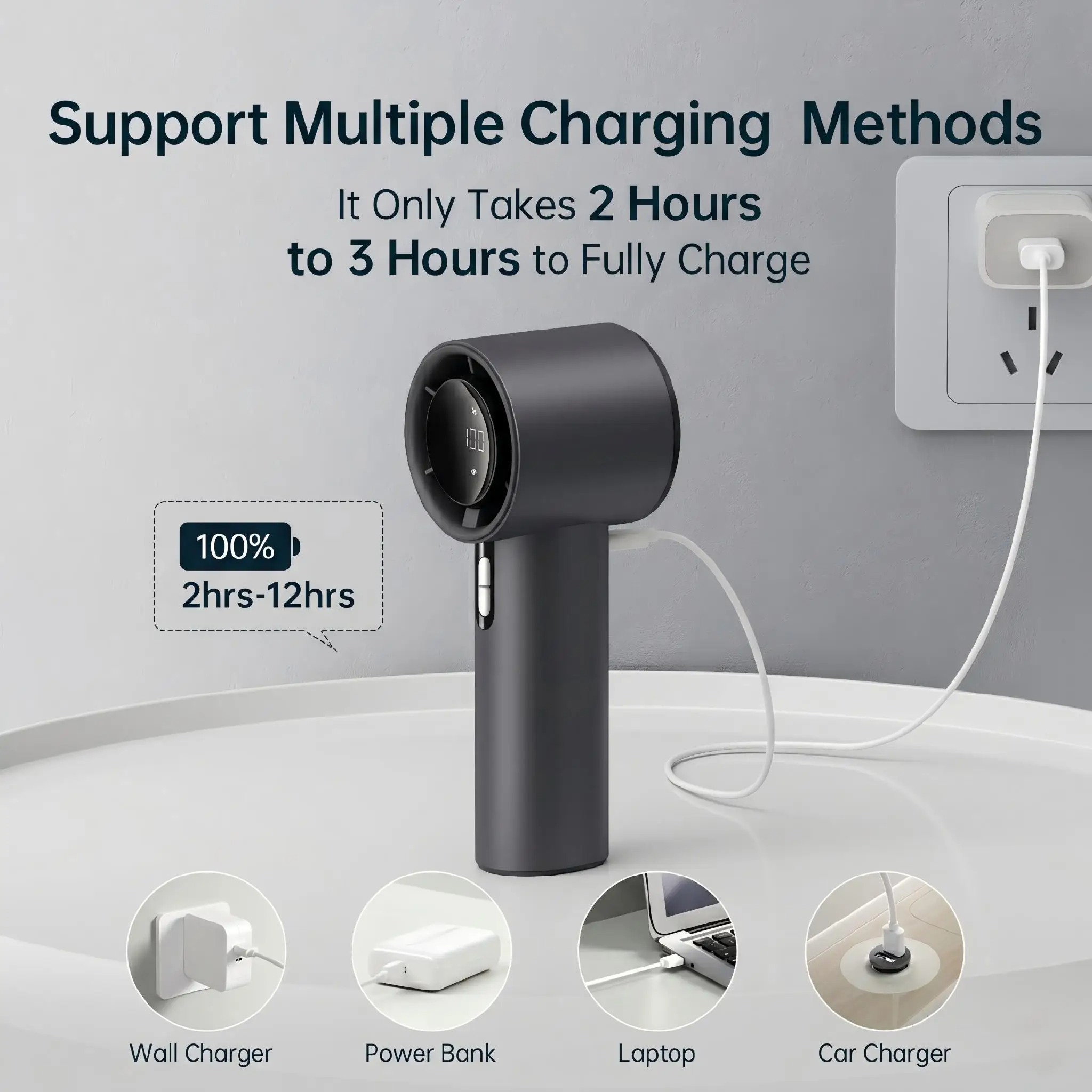 AeroBreeze™ Mini Handheld Turbo Fan - 15,000 RPM Pocket Personal Fan - Image 8