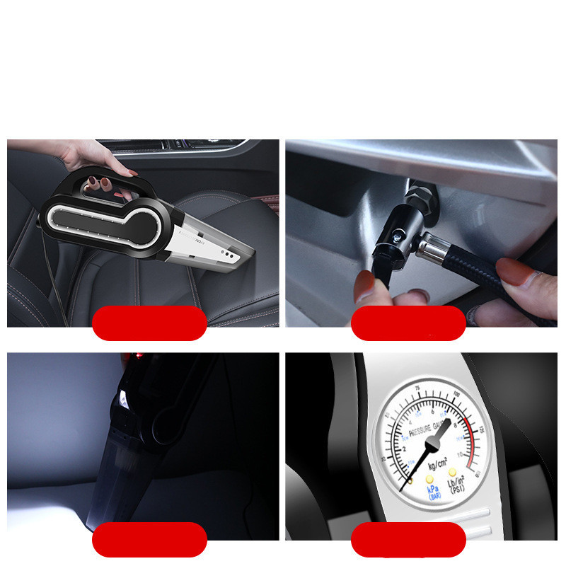 4-in-1 Car Air Pump Vacuum Cleaner - Image 3