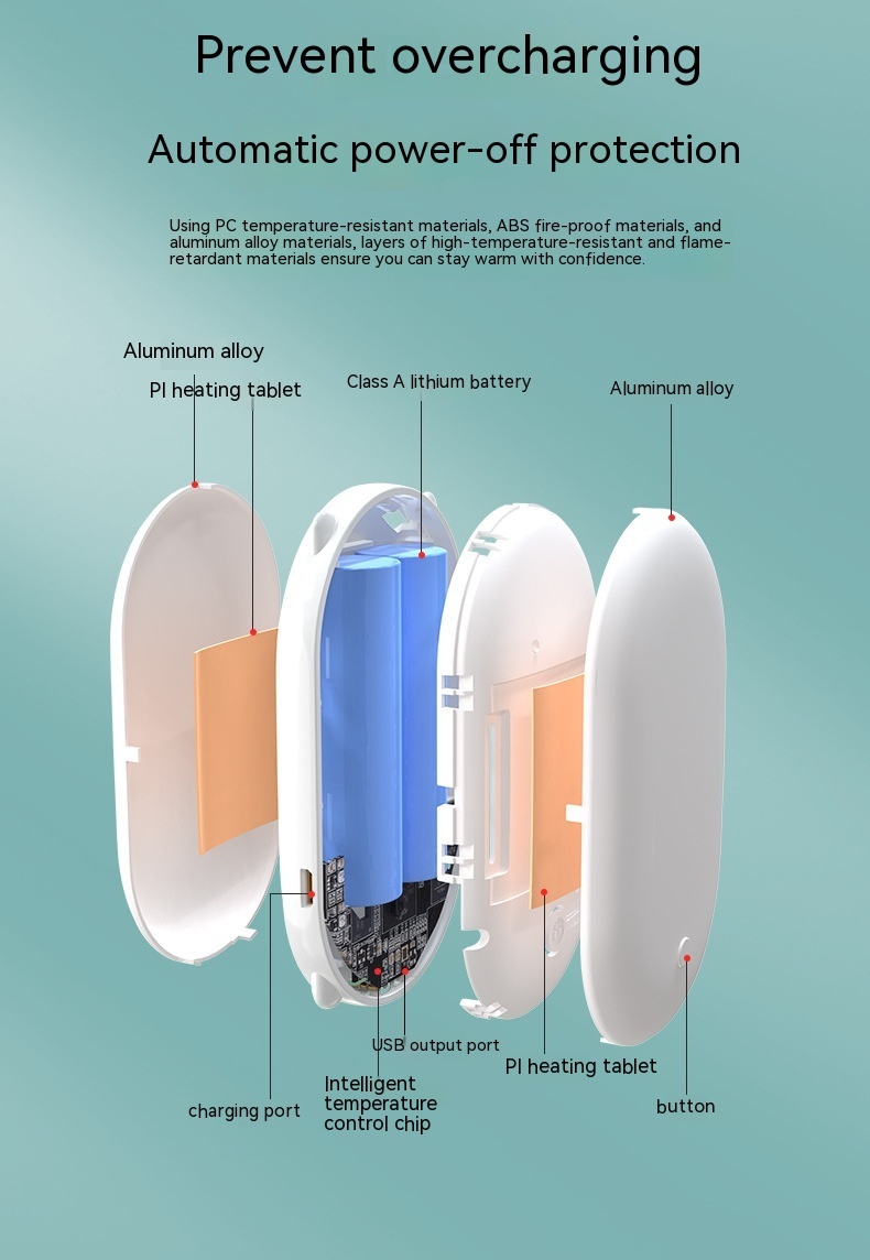 USB Hand Warmer Power Bank Two-in-one - Image 10