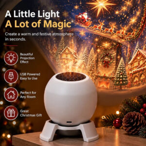 Christmas Magic Projection Light - Waterproof Outdoor Holiday Decorative Atmosphere Lamp For Home Garden Party