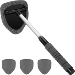 Extendable Car Windshield Cleaning Brush - Telescopic Window Washer Tool for Auto Glass Maintenance